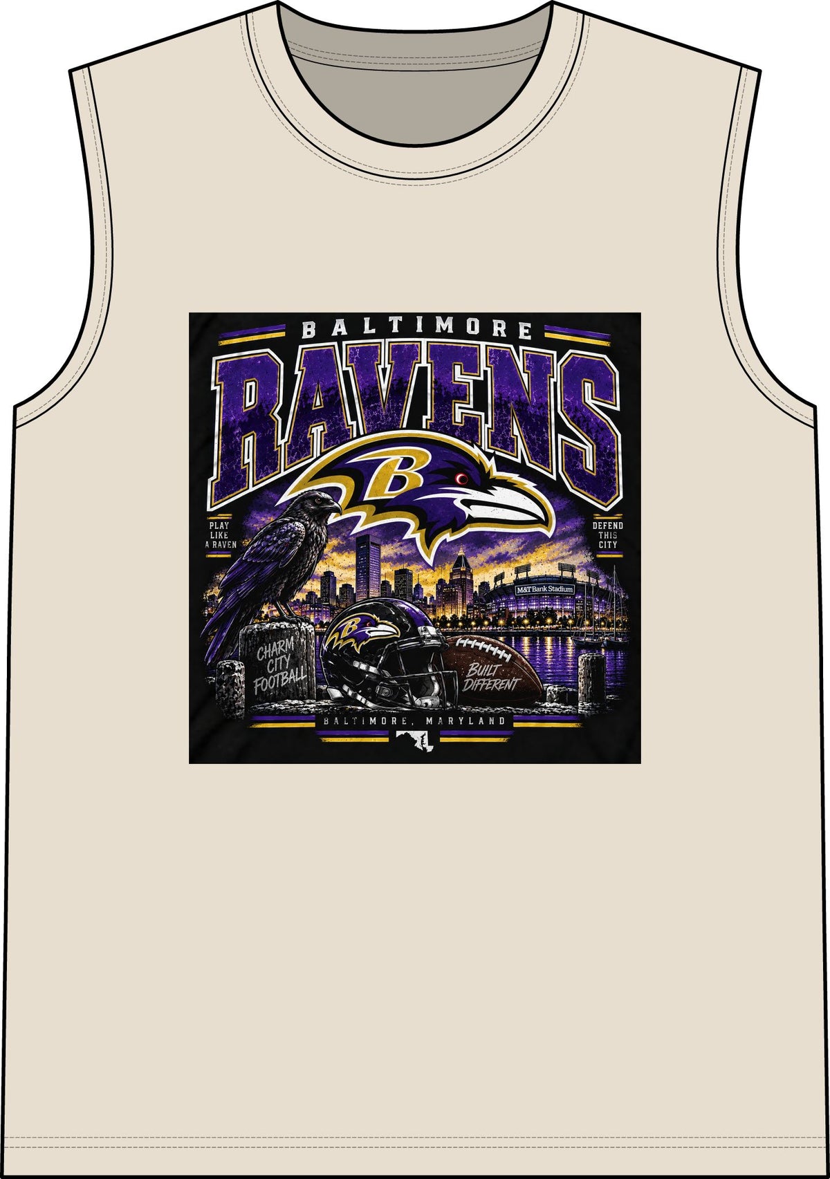 Baltimore Ravens Skyline Tee - Classic Tank