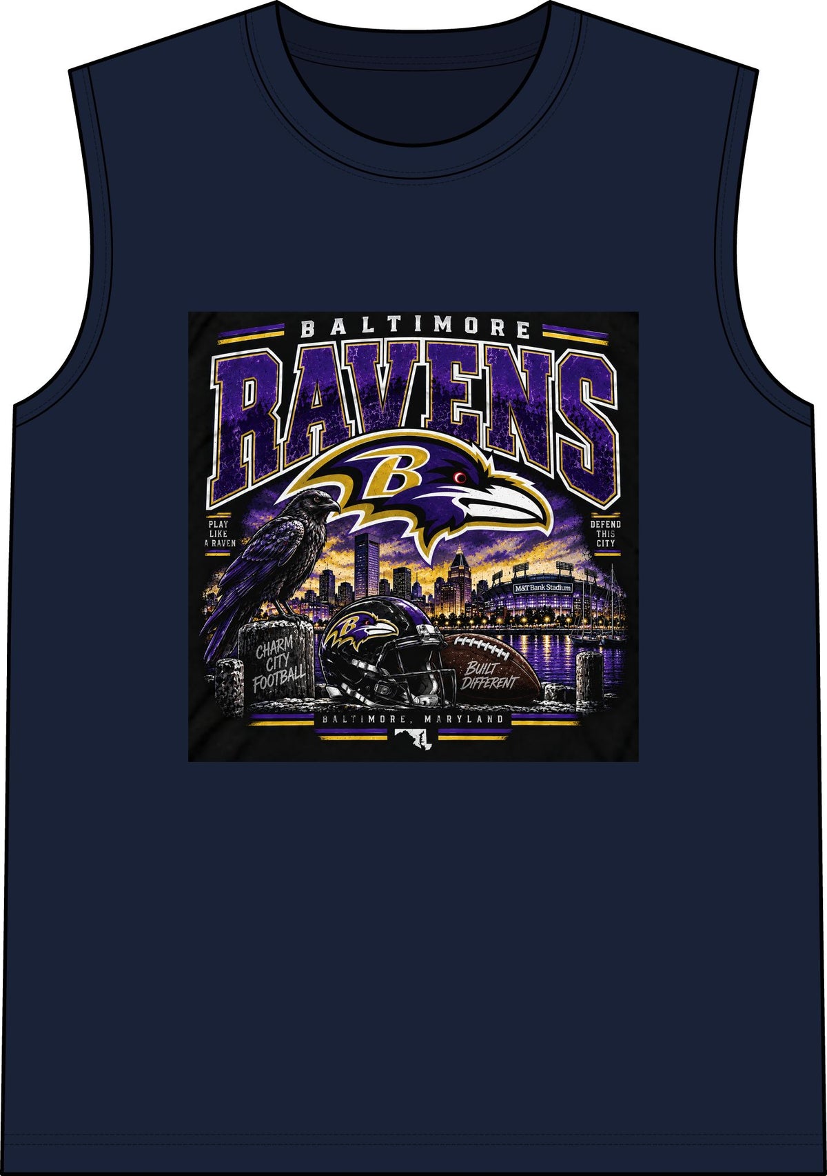 Baltimore Ravens Skyline Tee - Classic Tank