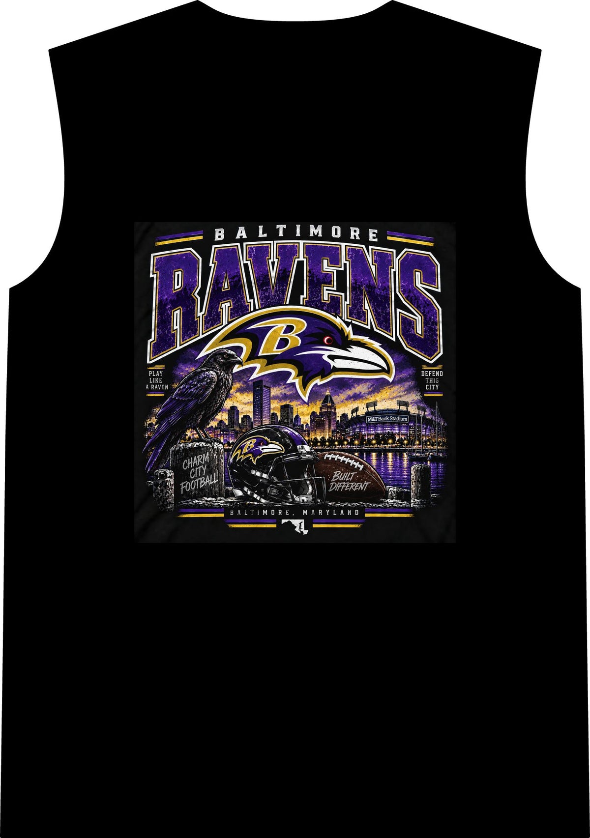 Baltimore Ravens Skyline Tee - Classic Tank