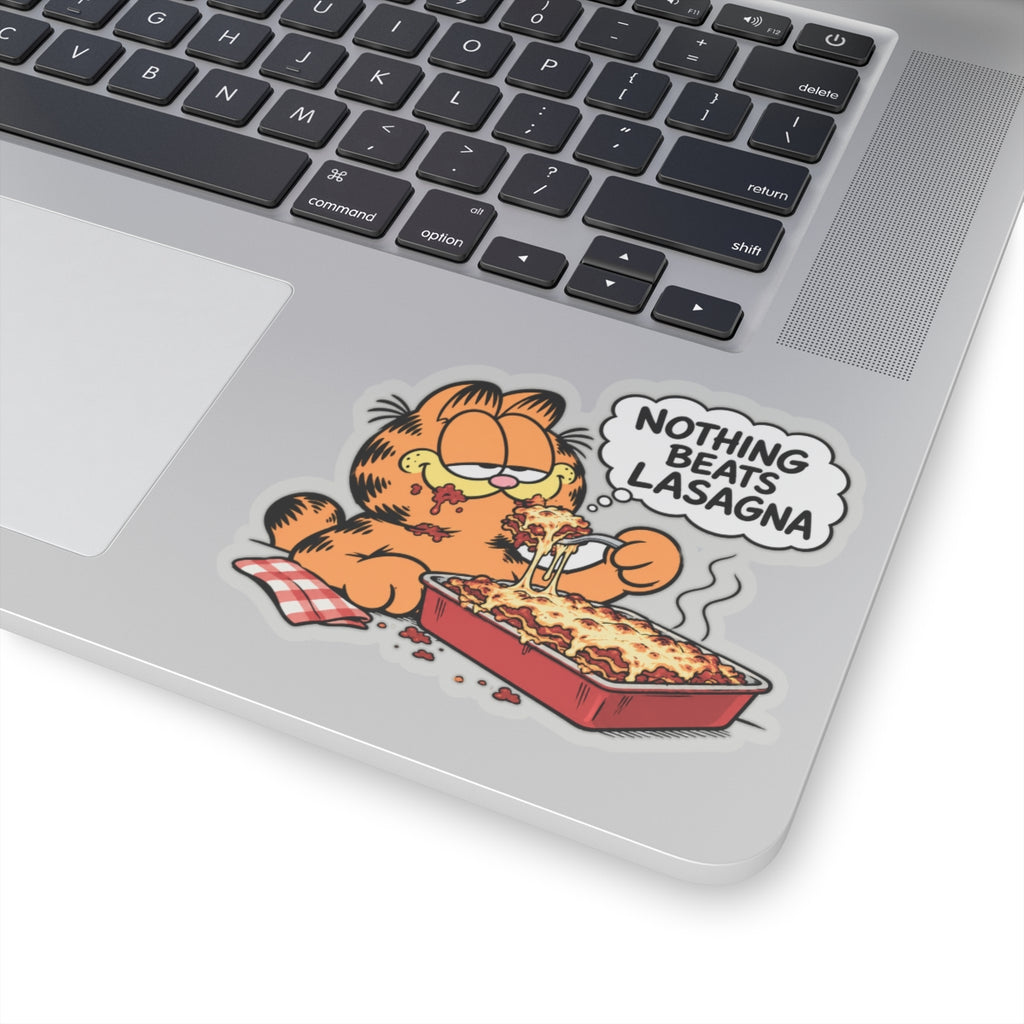 Nothing Beats Lasagna - Kiss-Cut Sticker