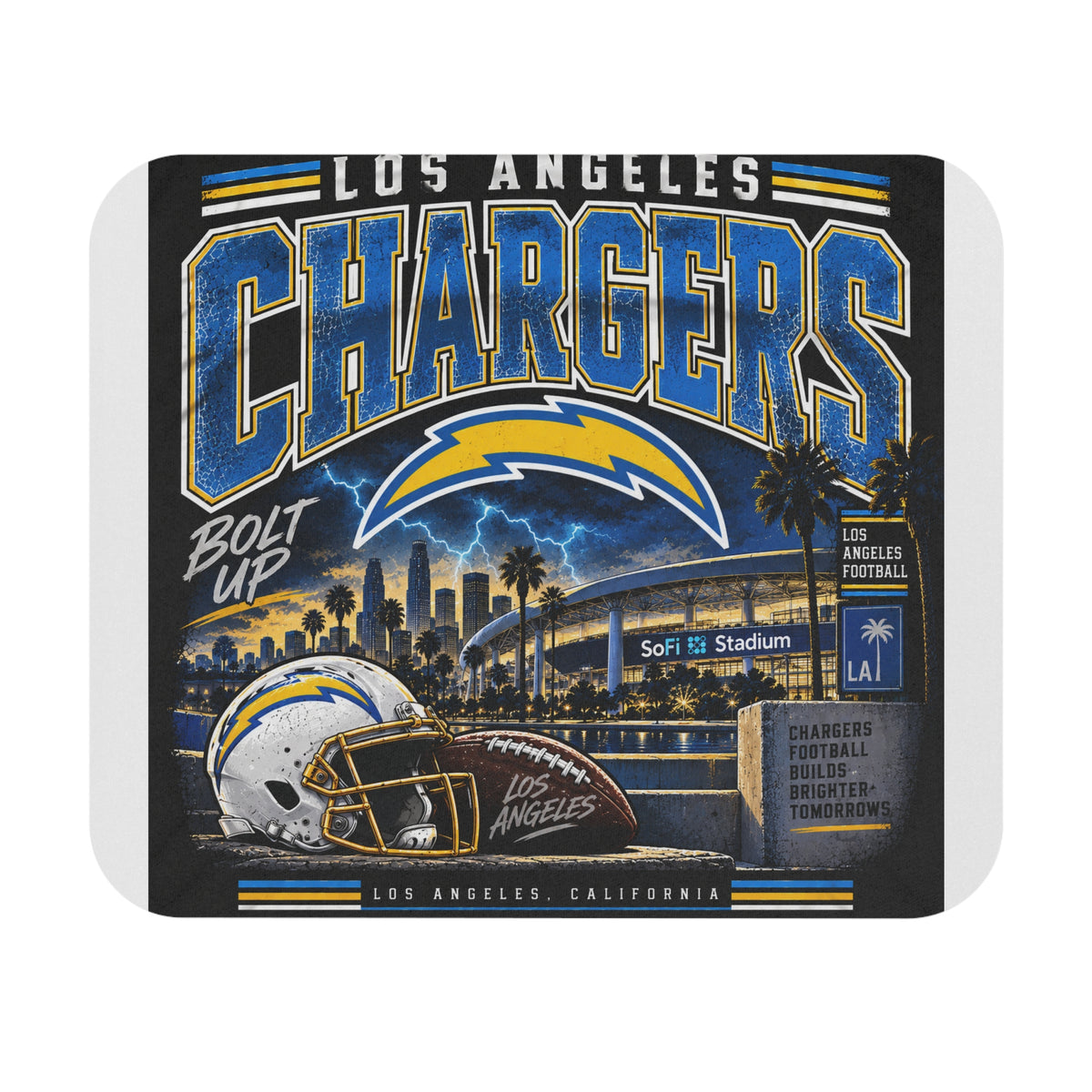 Los Angeles Chargers Bolt Up - Mouse Pad