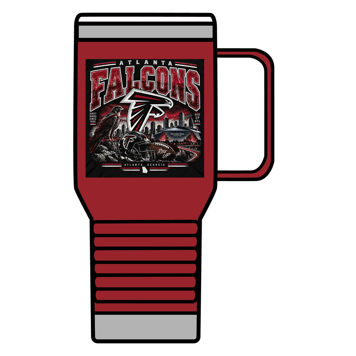 Atlanta Falcons Rise Up - 20oz Insulated Mug