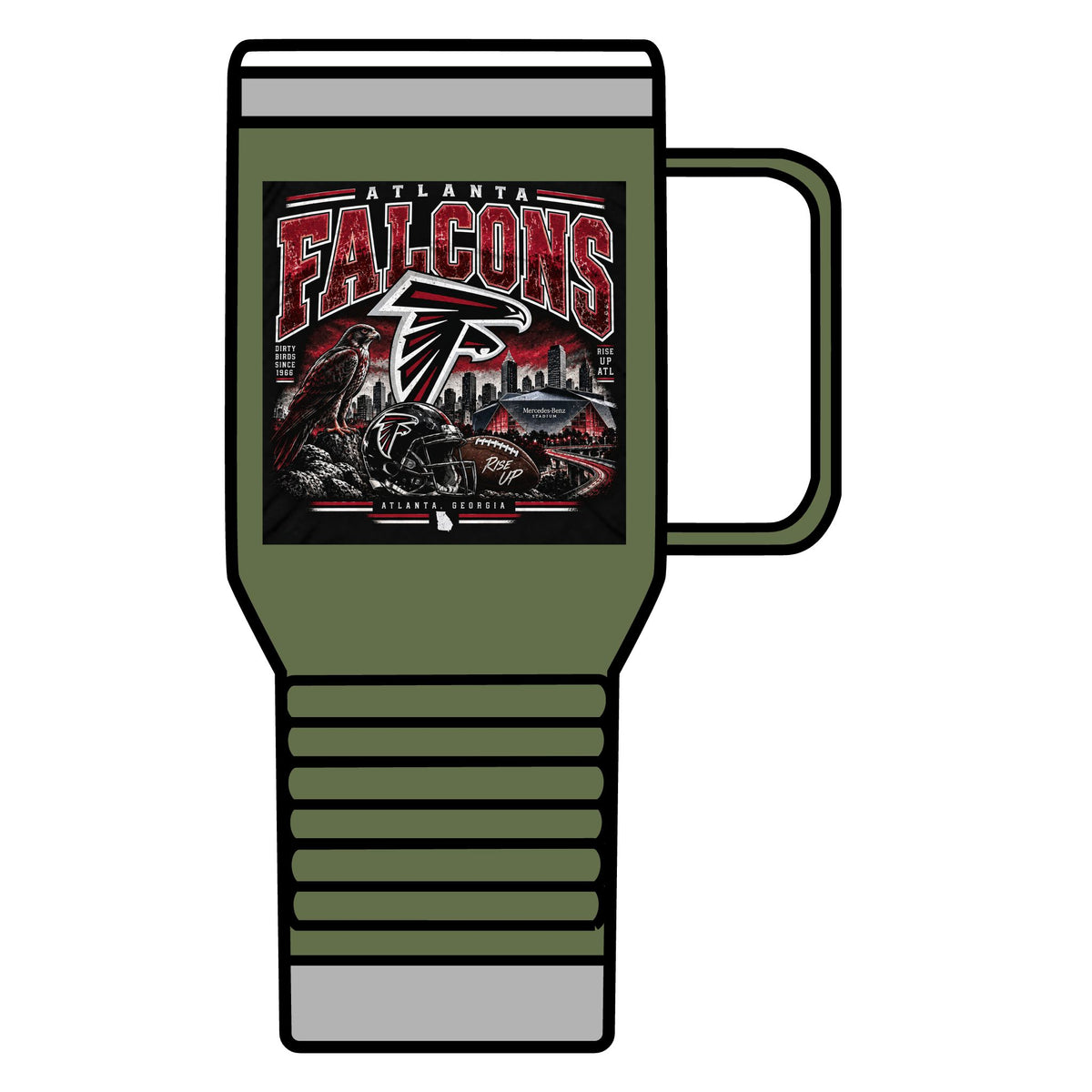 Atlanta Falcons Rise Up - 20oz Insulated Mug