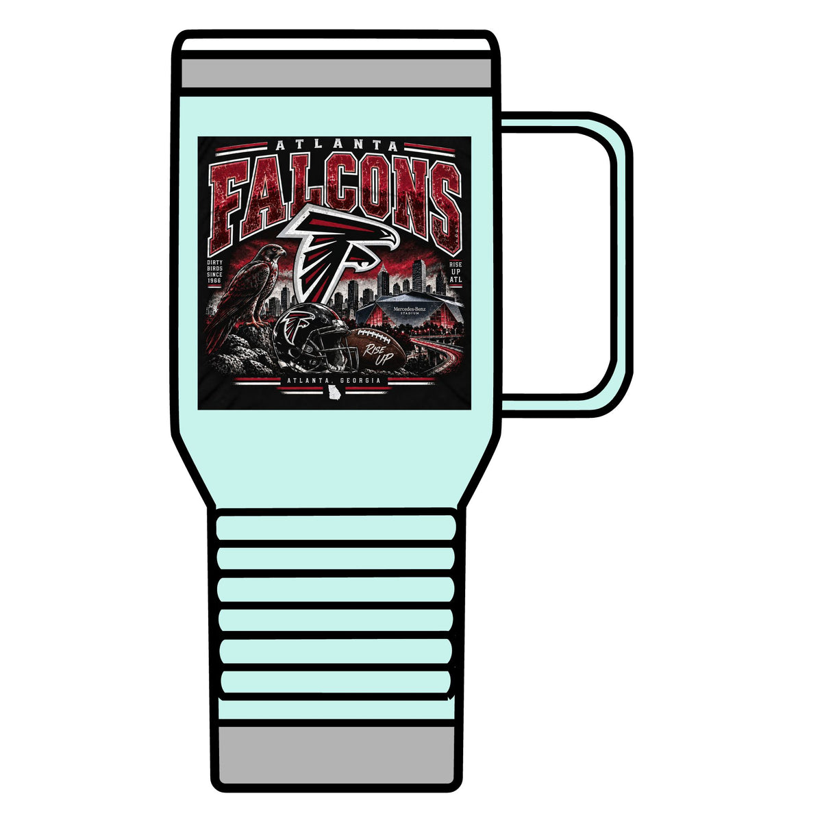 Atlanta Falcons Rise Up - 20oz Insulated Mug