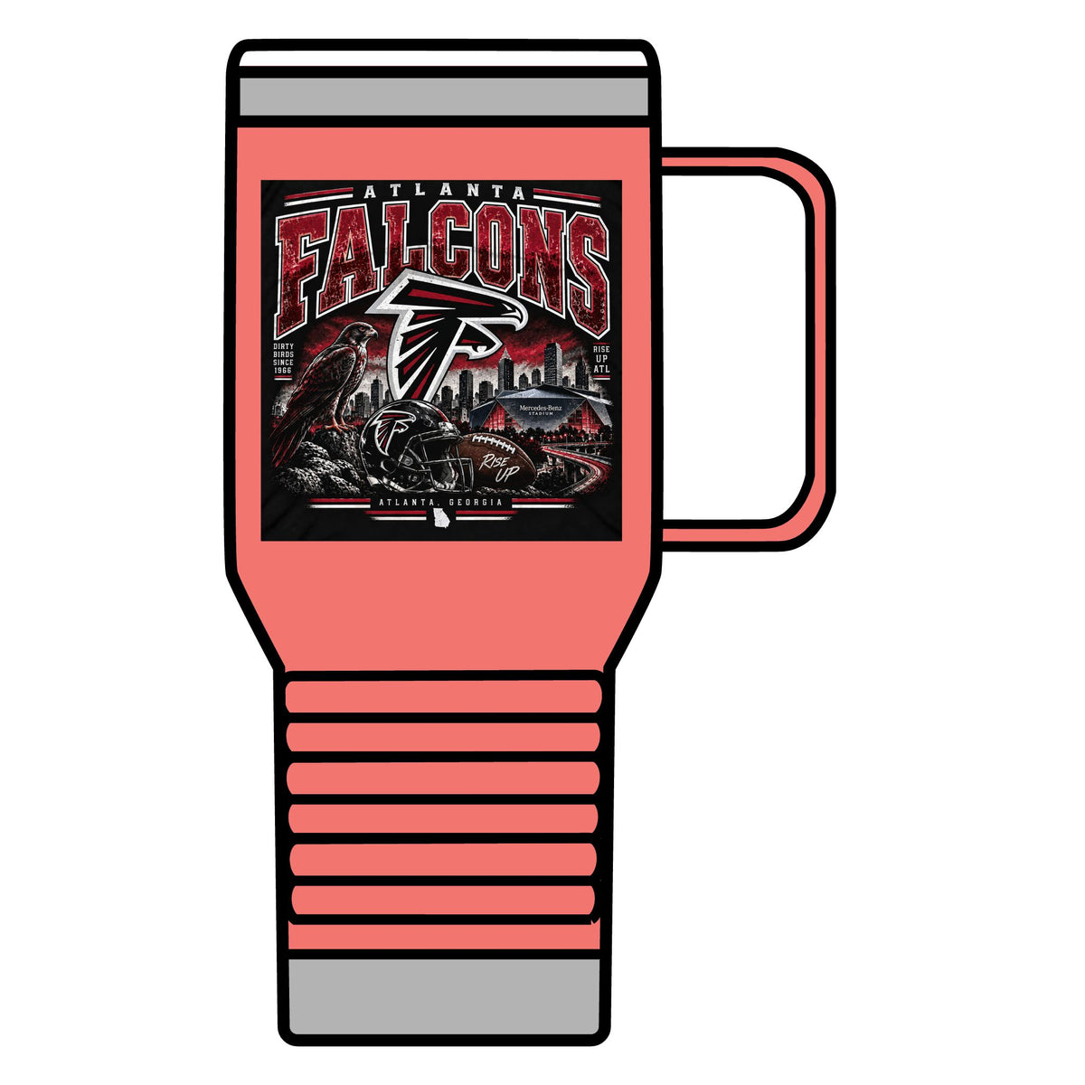 Atlanta Falcons Rise Up - 20oz Insulated Mug