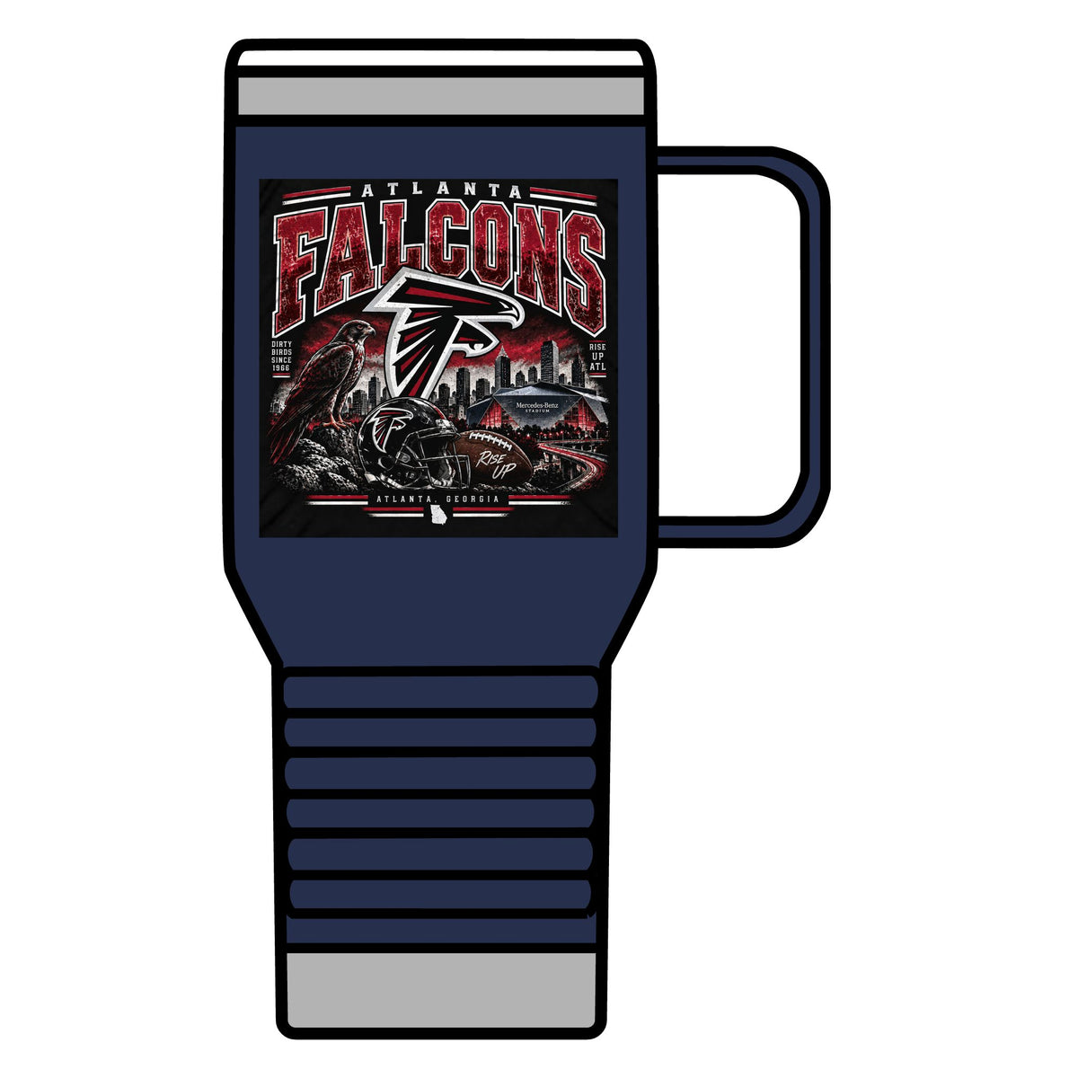 Atlanta Falcons Rise Up - 20oz Insulated Mug