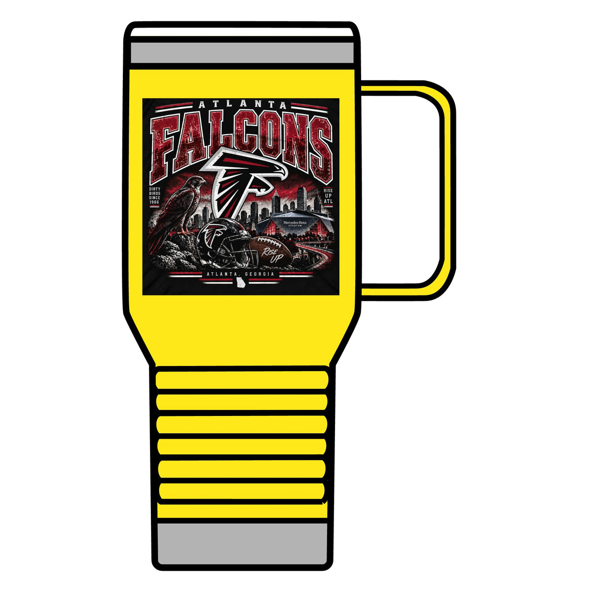 Atlanta Falcons Rise Up - 20oz Insulated Mug