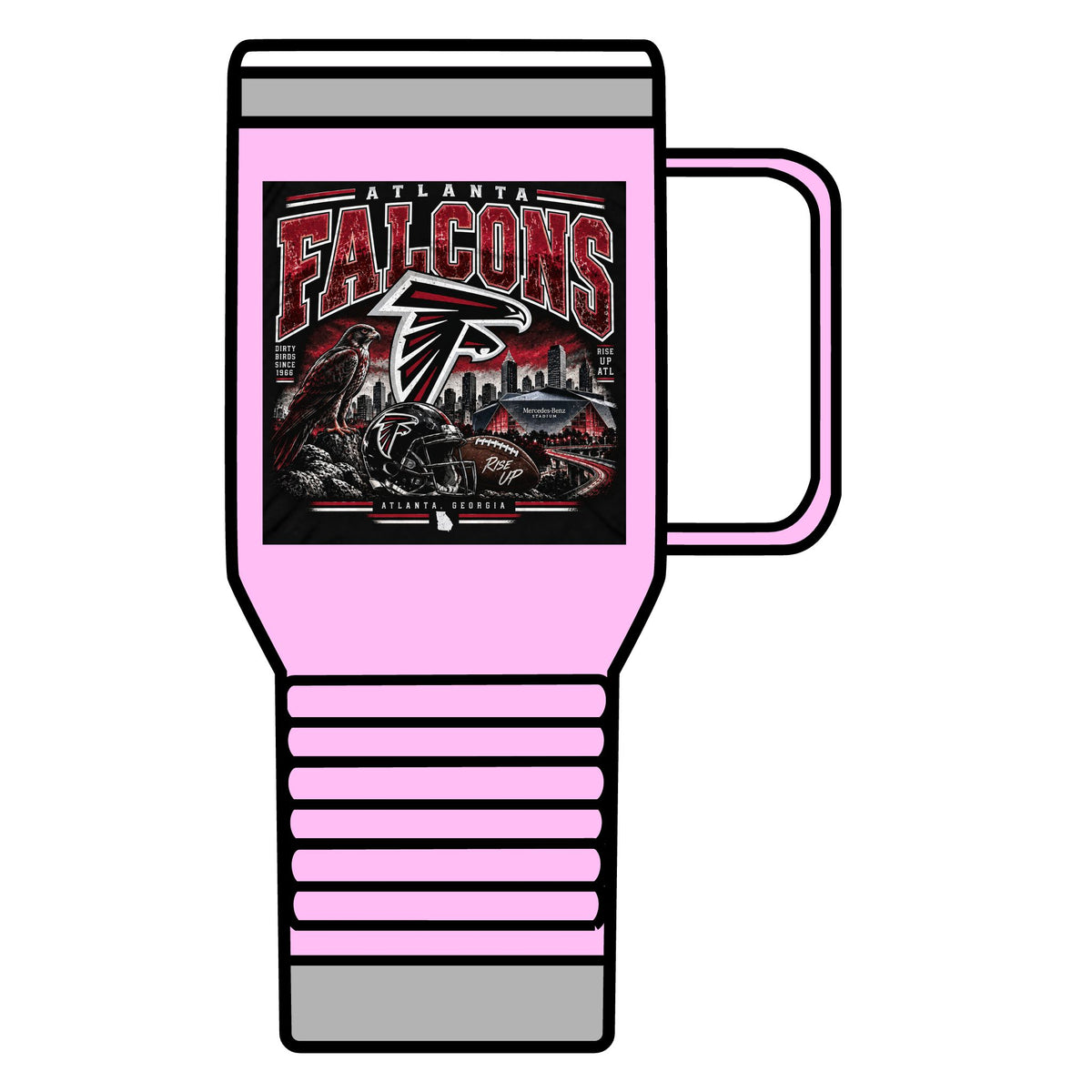 Atlanta Falcons Rise Up - 20oz Insulated Mug