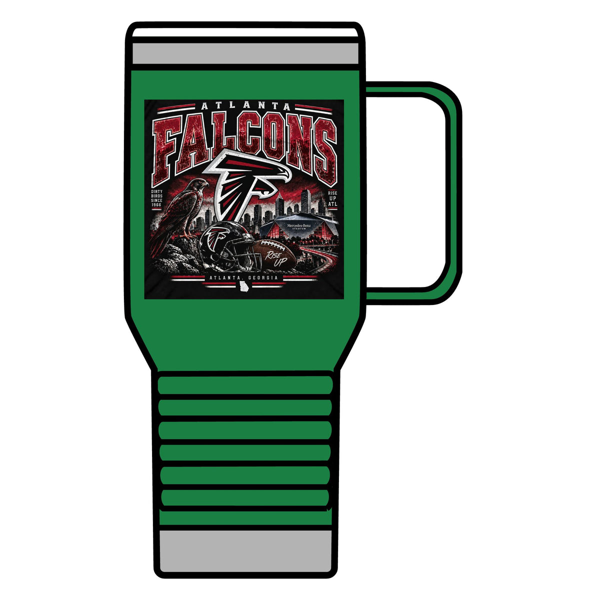 Atlanta Falcons Rise Up - 20oz Insulated Mug