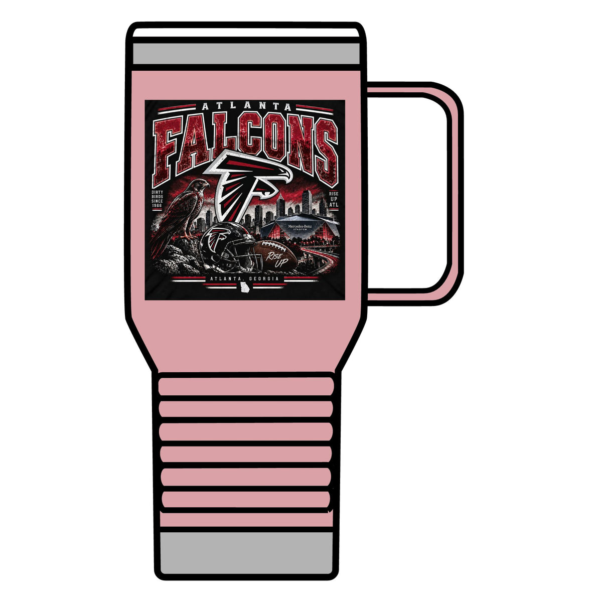 Atlanta Falcons Rise Up - 20oz Insulated Mug