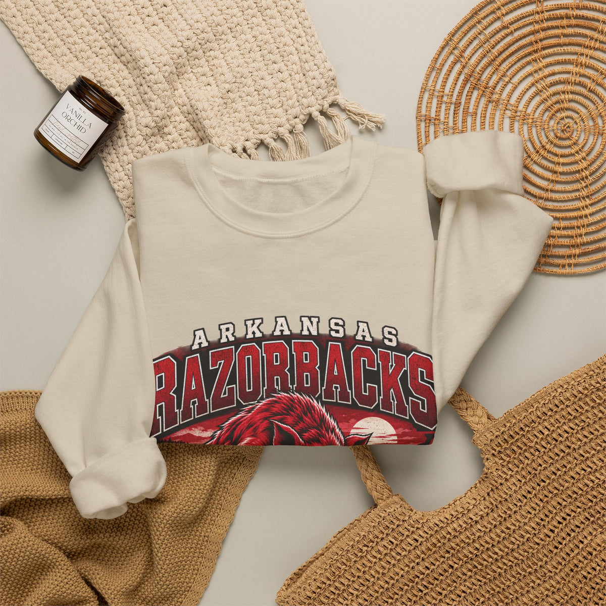 Arkansas Razorbacks State Pride - Crewneck Sweatshirt