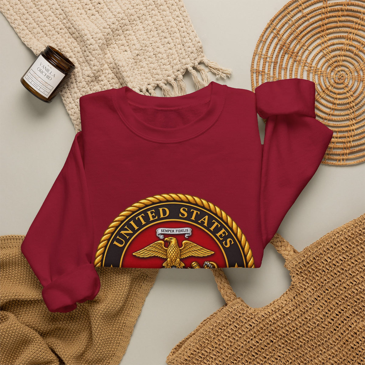 U.S. Marine Corps Emblem - Crewneck Sweatshirt