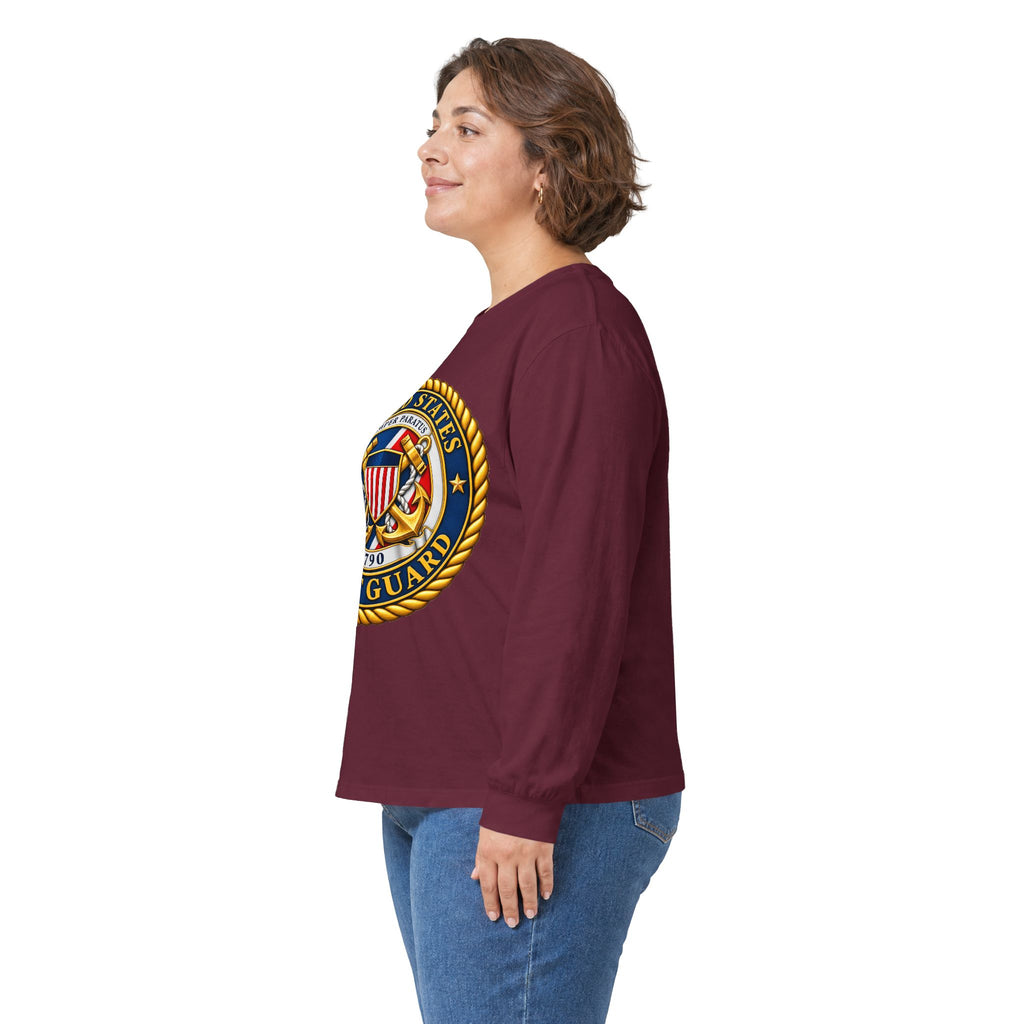 U.S. Coast Guard Emblem - Unisex Ultra Cotton Long Sleeve Tee