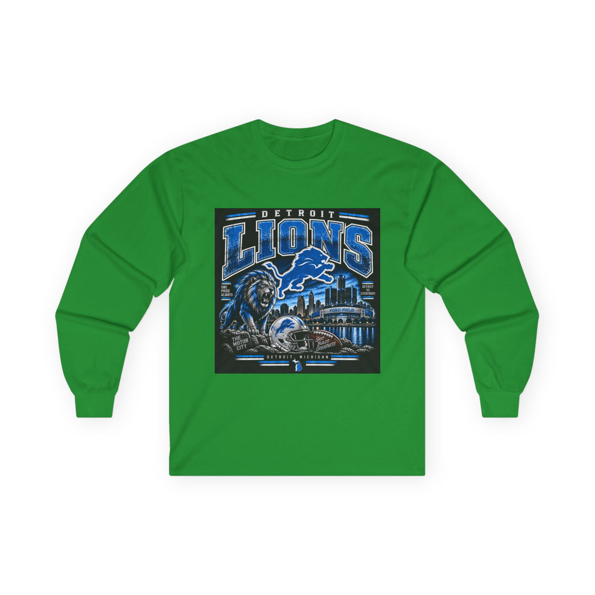 Detroit Lions Grit - Unisex Ultra Cotton Long Sleeve Tee