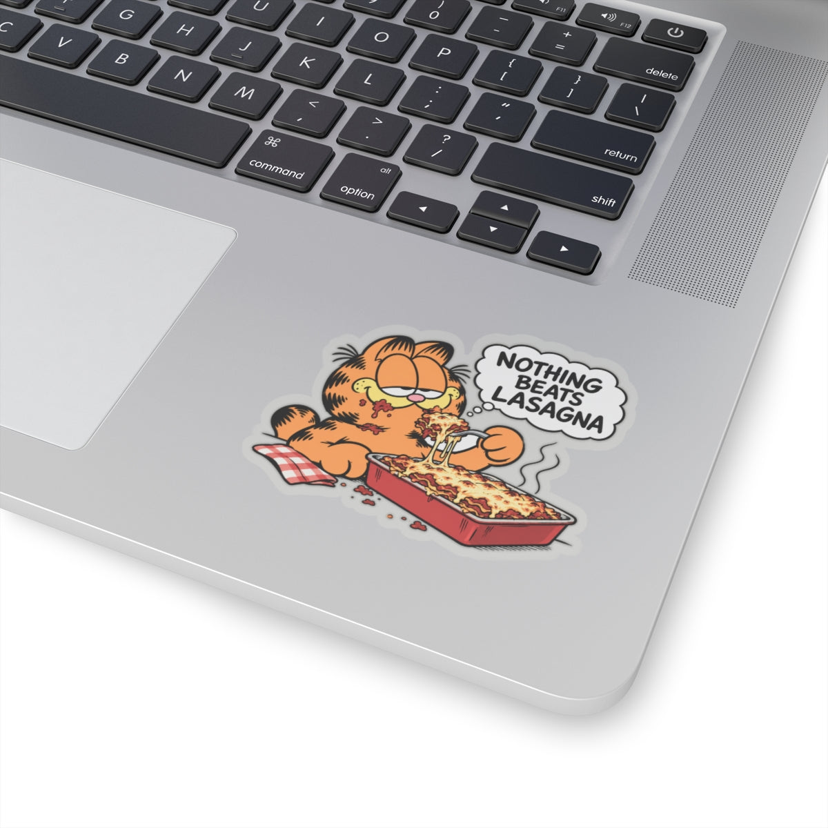 Nothing Beats Lasagna - Kiss-Cut Sticker