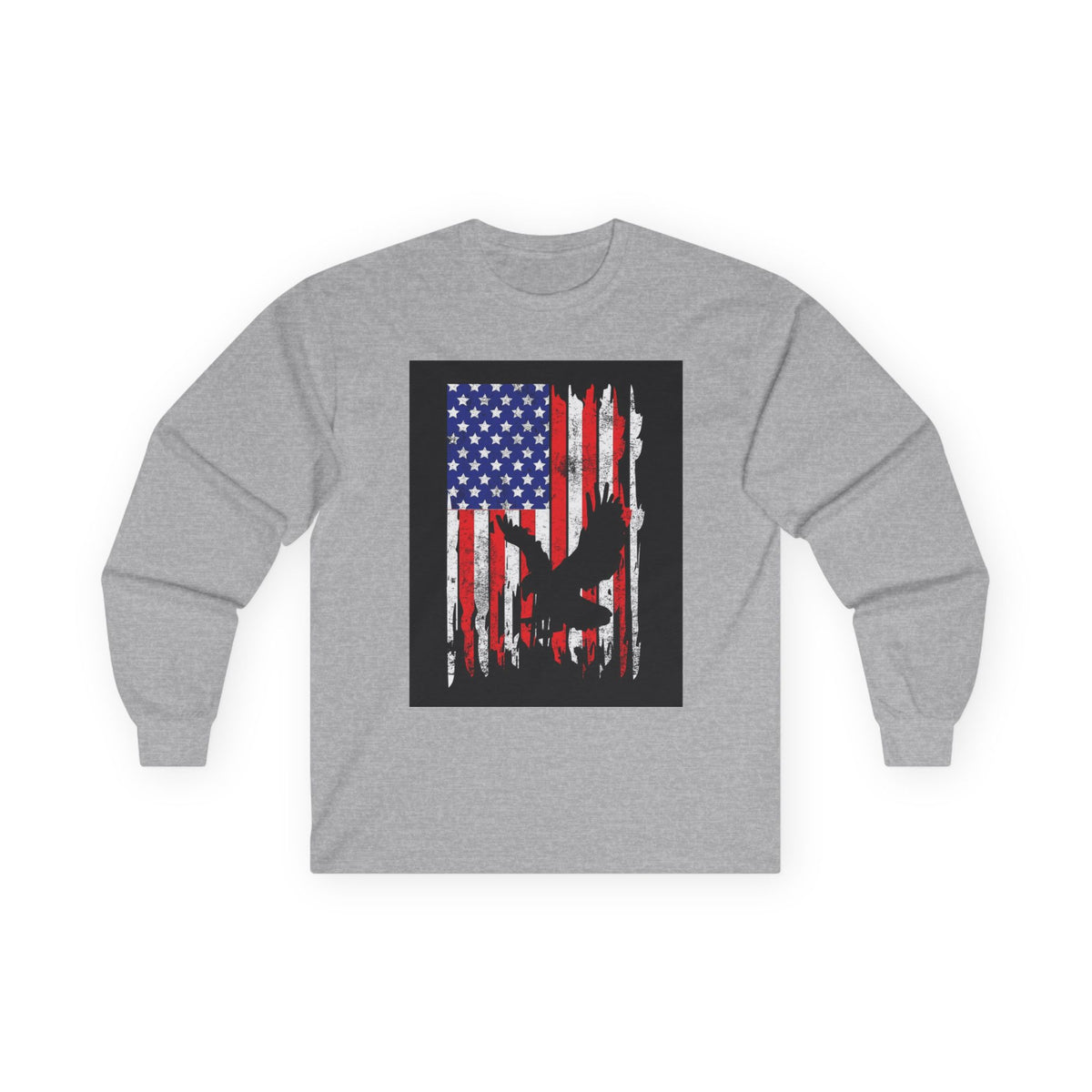 Old Glory Eagle - Unisex Ultra Cotton Long Sleeve Tee