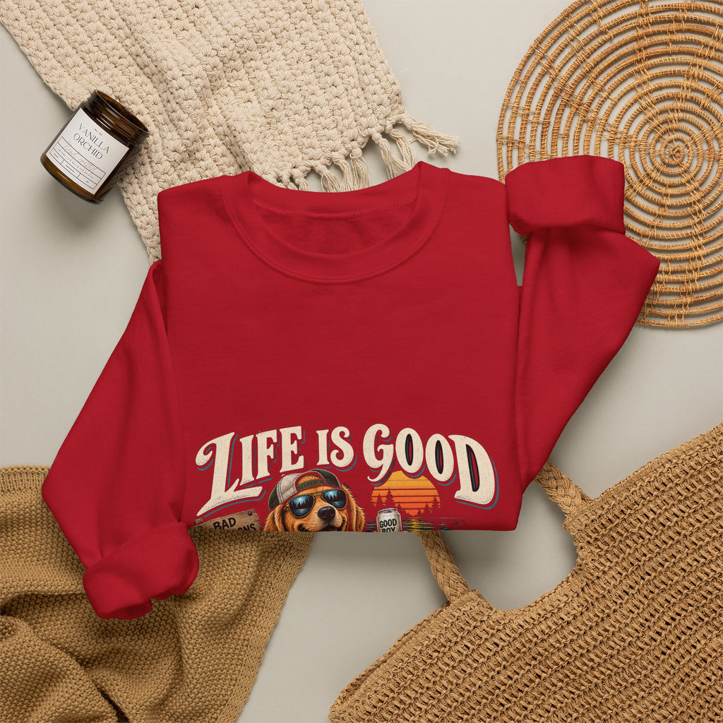 Life is Good Floatin' - Crewneck Sweatshirt