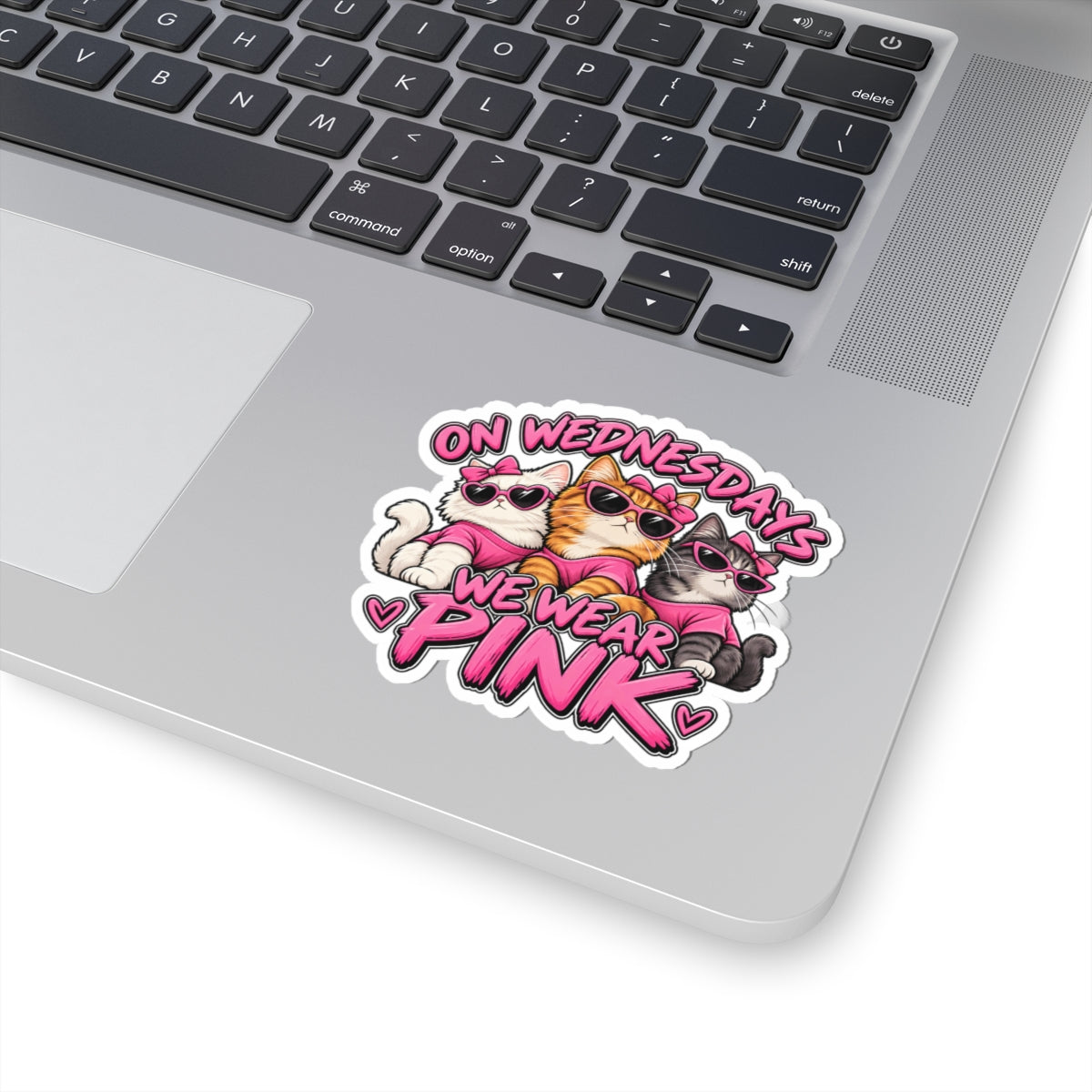 On Wednesdays We Wear Pink - Kiss-Cut Sticker