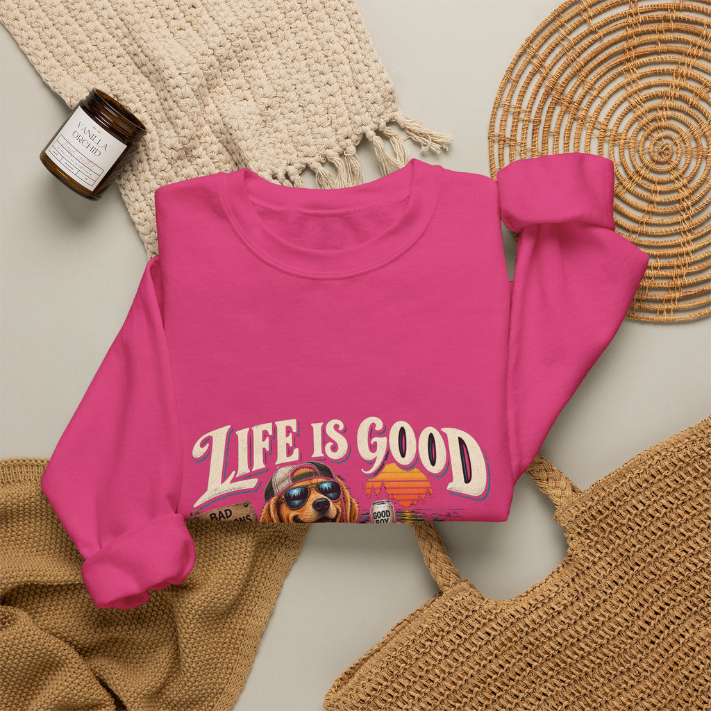 Life is Good Floatin' - Crewneck Sweatshirt