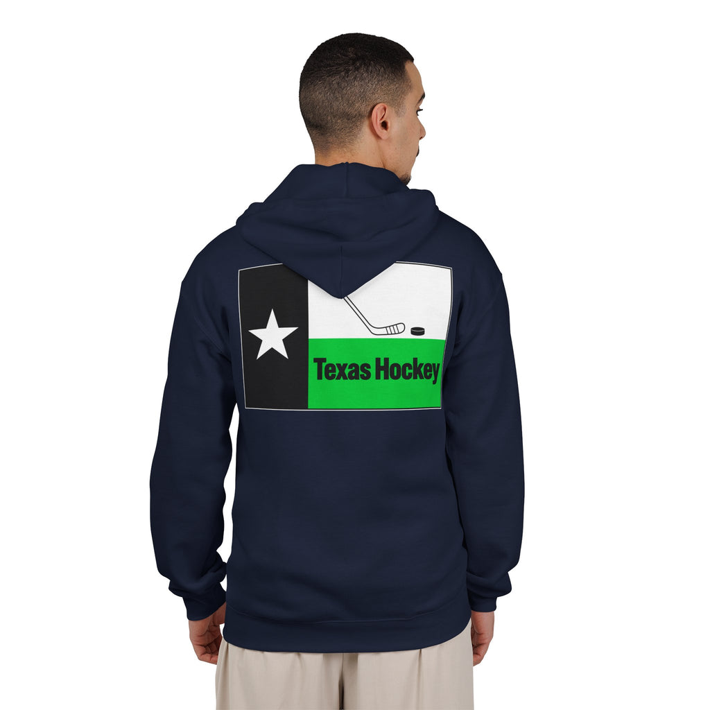 Texas Hockey Flag - Full-Zip Hooded Sweatshirt