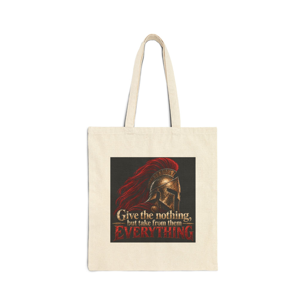Spartan Helmet - Take Everything - Canvas Tote