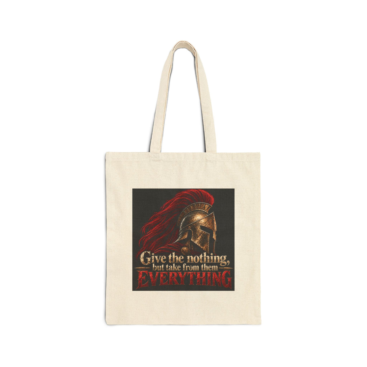 Spartan Helmet - Take Everything - Canvas Tote