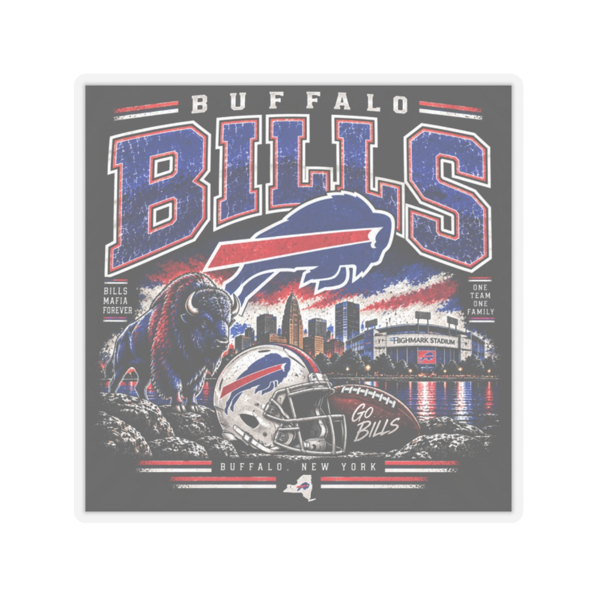 Buffalo Bills - Kiss-Cut Sticker