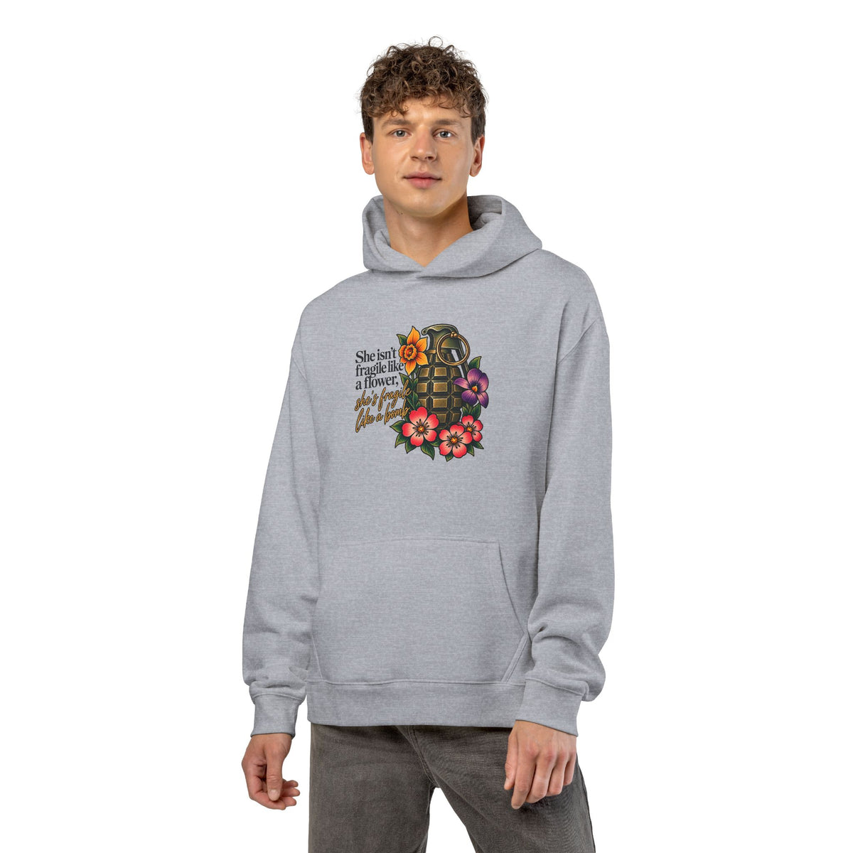Fragile Like a Bomb - Floral Grenade - Hoodie