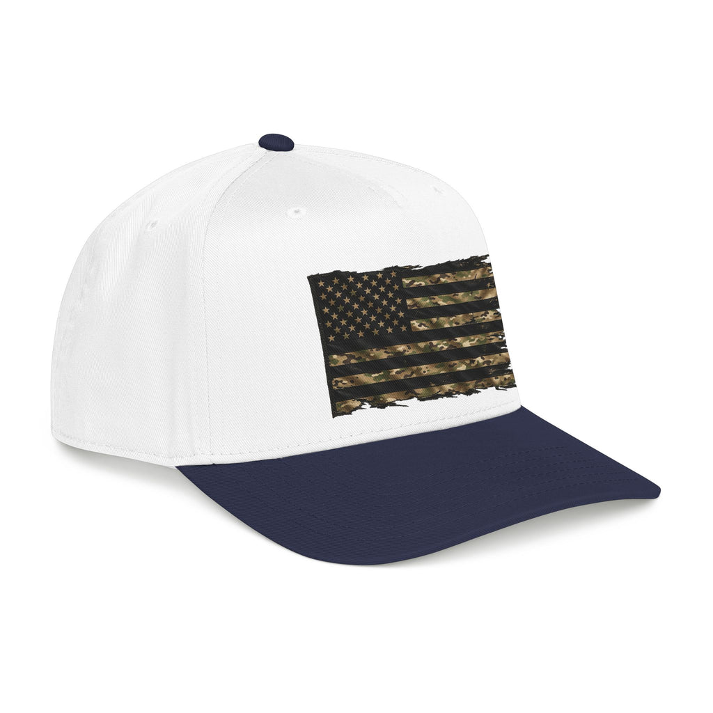 Black and Multicam American Flag - OTTO Baseball Hat