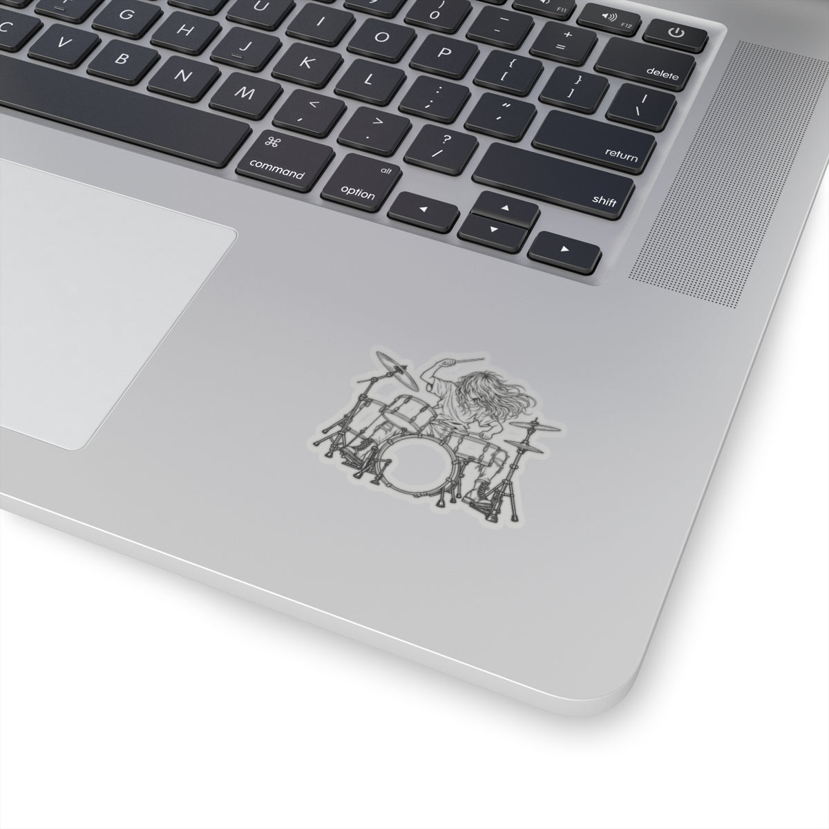 Drummer Sketch - Kiss-Cut Sticker