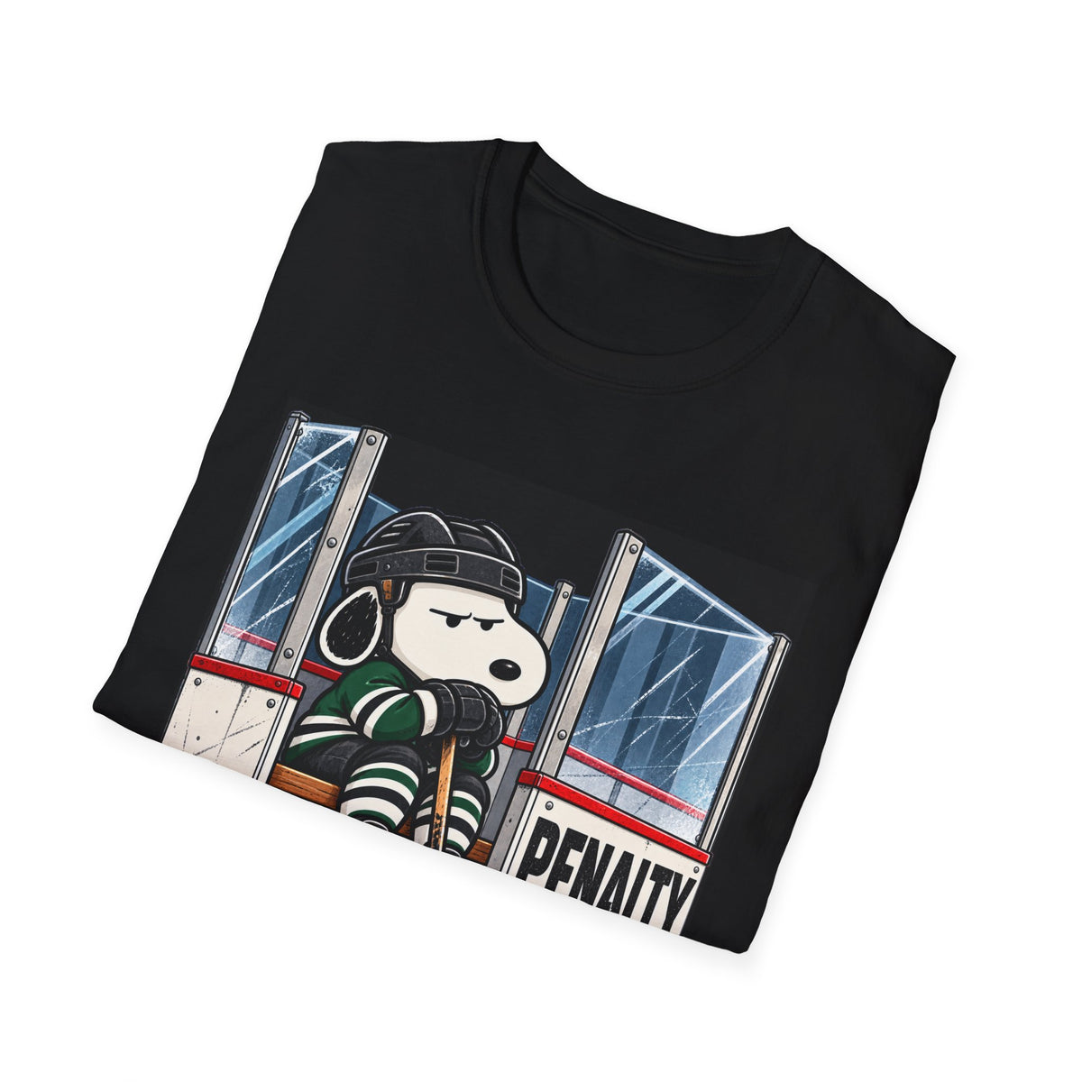 Snoopy Hockey Penalty Box Green - Classic Tee