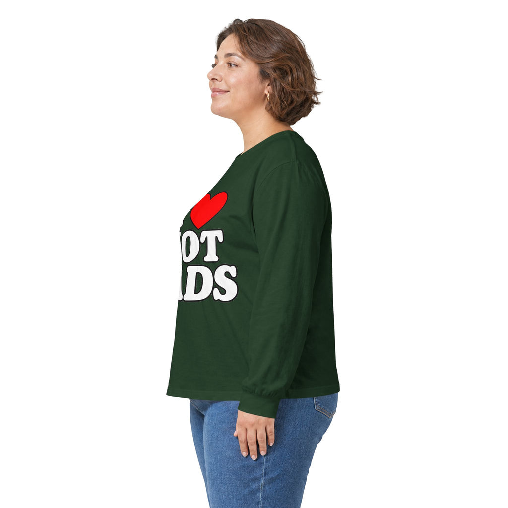 I Love Hot Dads - Unisex Ultra Cotton Long Sleeve Tee