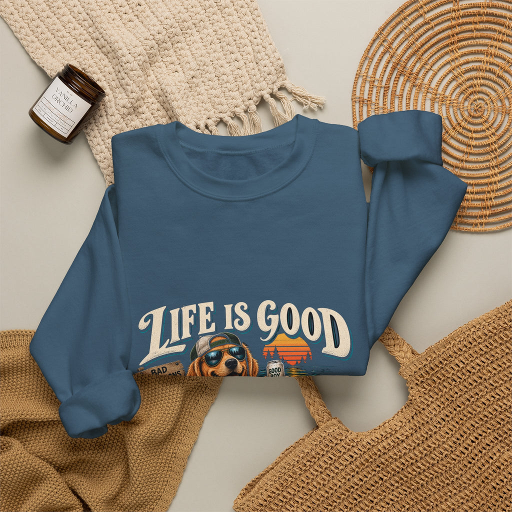 Life is Good Floatin' - Crewneck Sweatshirt