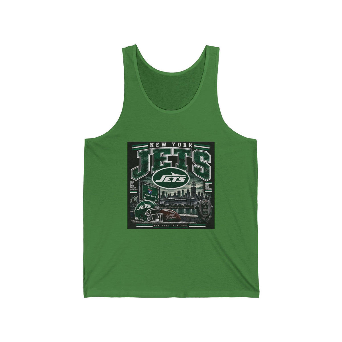 New York Jets Skyline - Athletic Tank