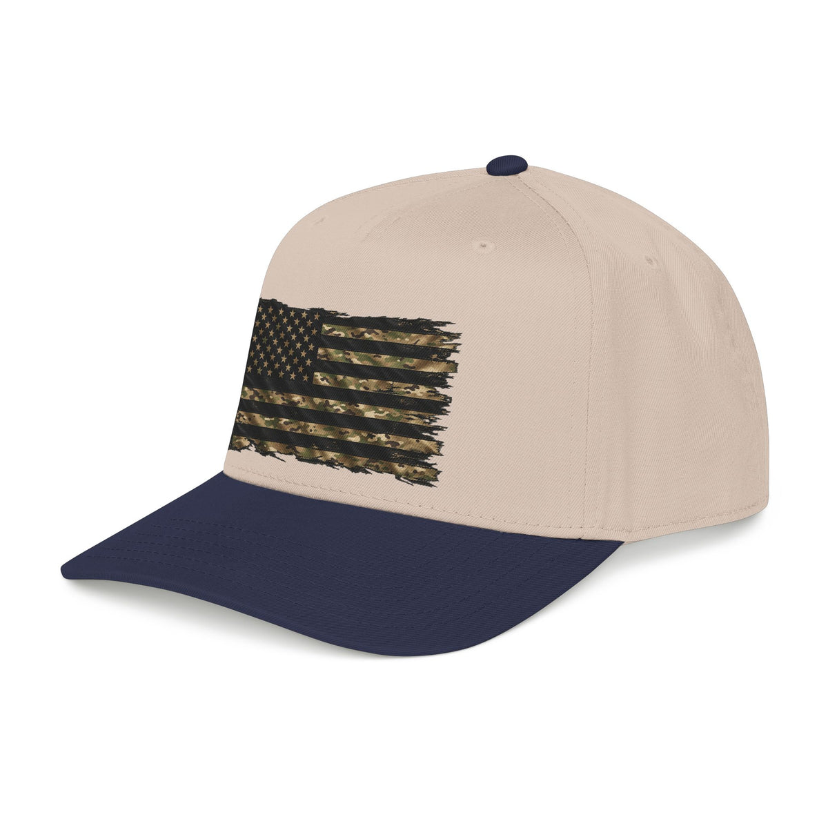 Black and Multicam American Flag - OTTO Baseball Hat