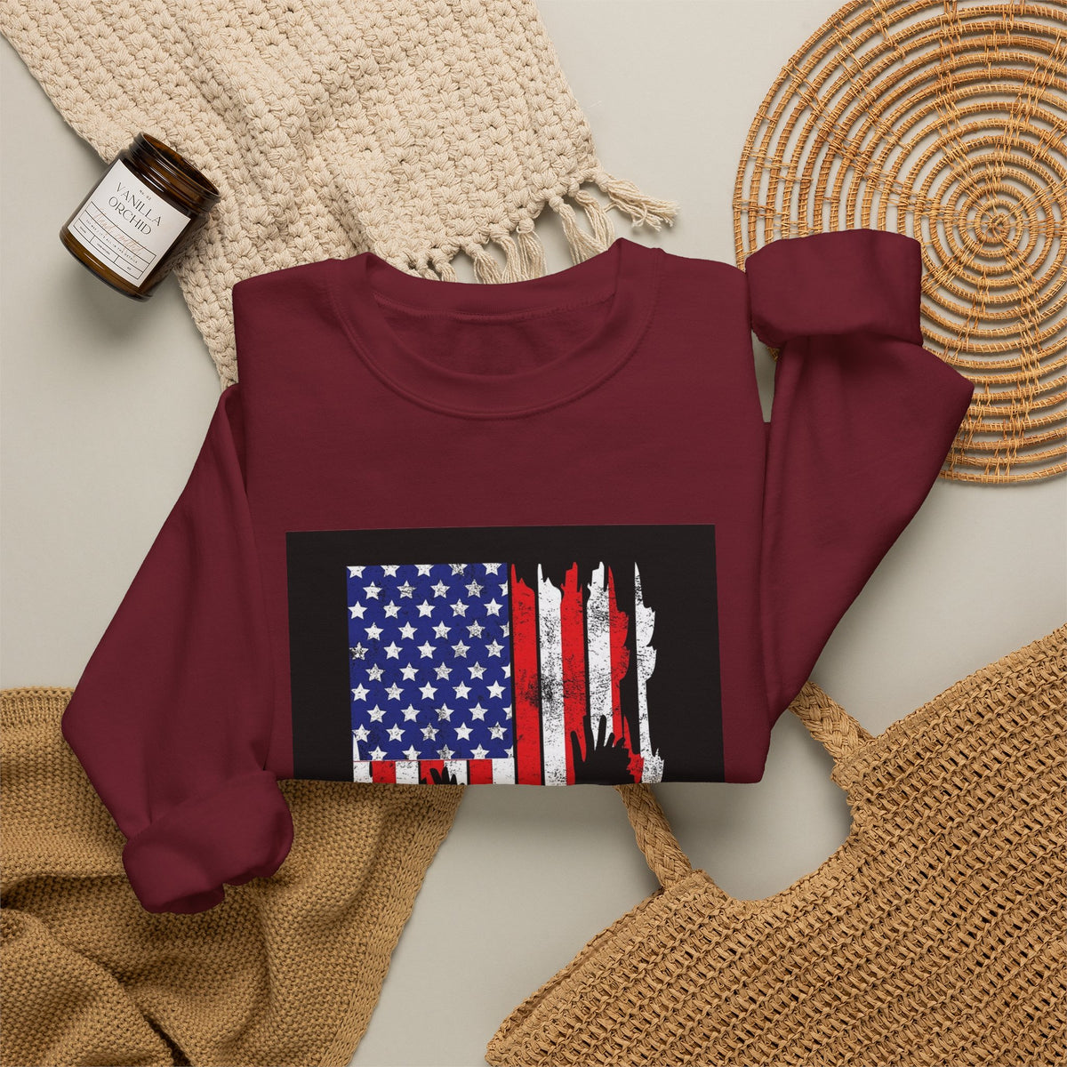 Old Glory Eagle - Crewneck Sweatshirt