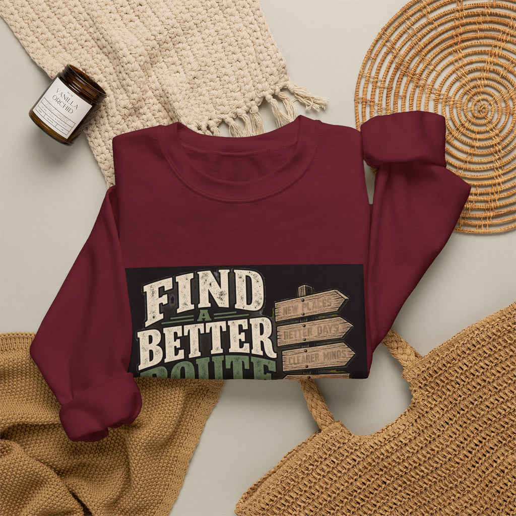 Find A Better Route - Crewneck Sweatshirt