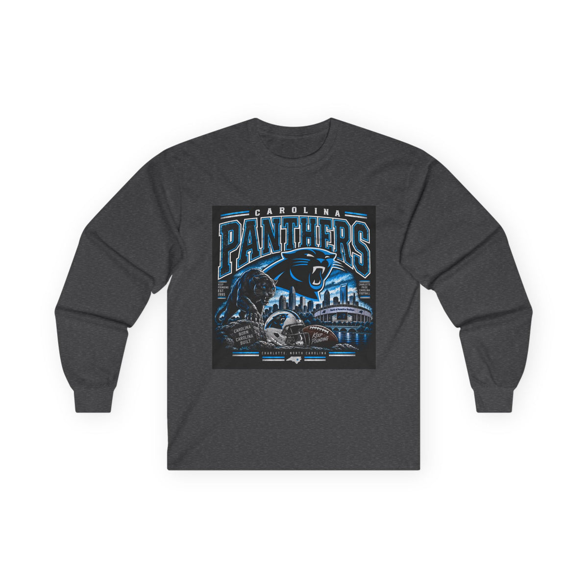 Carolina Panthers Keep Pounding - Unisex Ultra Cotton Long Sleeve Tee