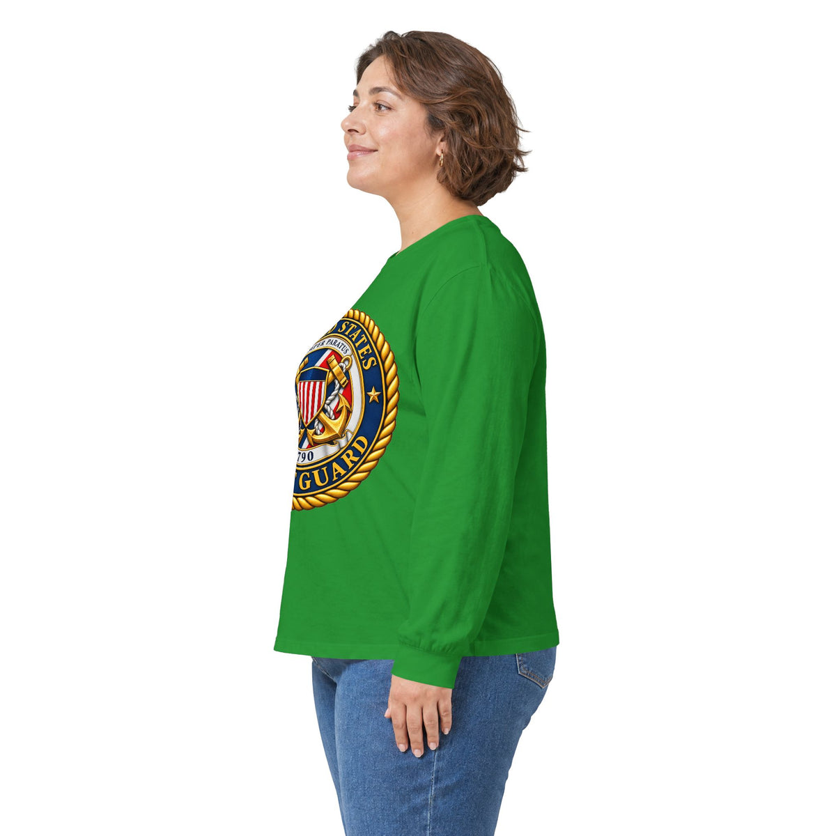 U.S. Coast Guard Emblem - Unisex Ultra Cotton Long Sleeve Tee