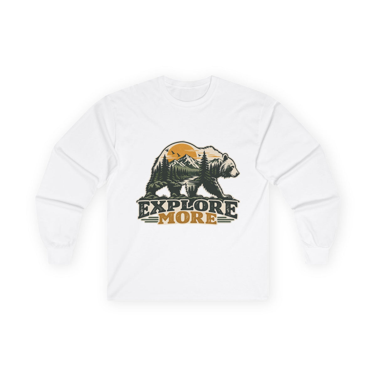 Explore More Bear - Unisex Ultra Cotton Long Sleeve Tee