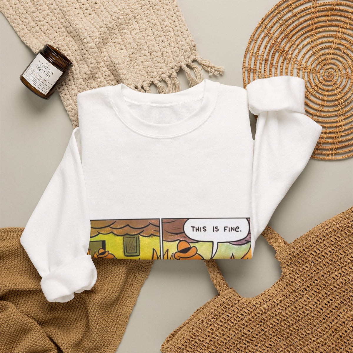 This Is Fine - Crewneck Sweatshirt