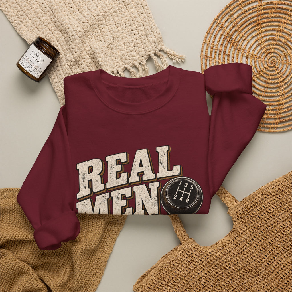 Real Men Shift - Crewneck Sweatshirt