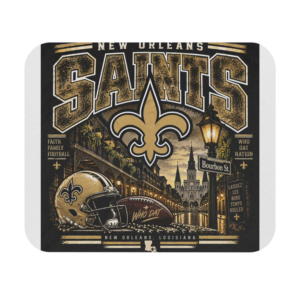 Saints Nation Glory Tee - Mouse Pad