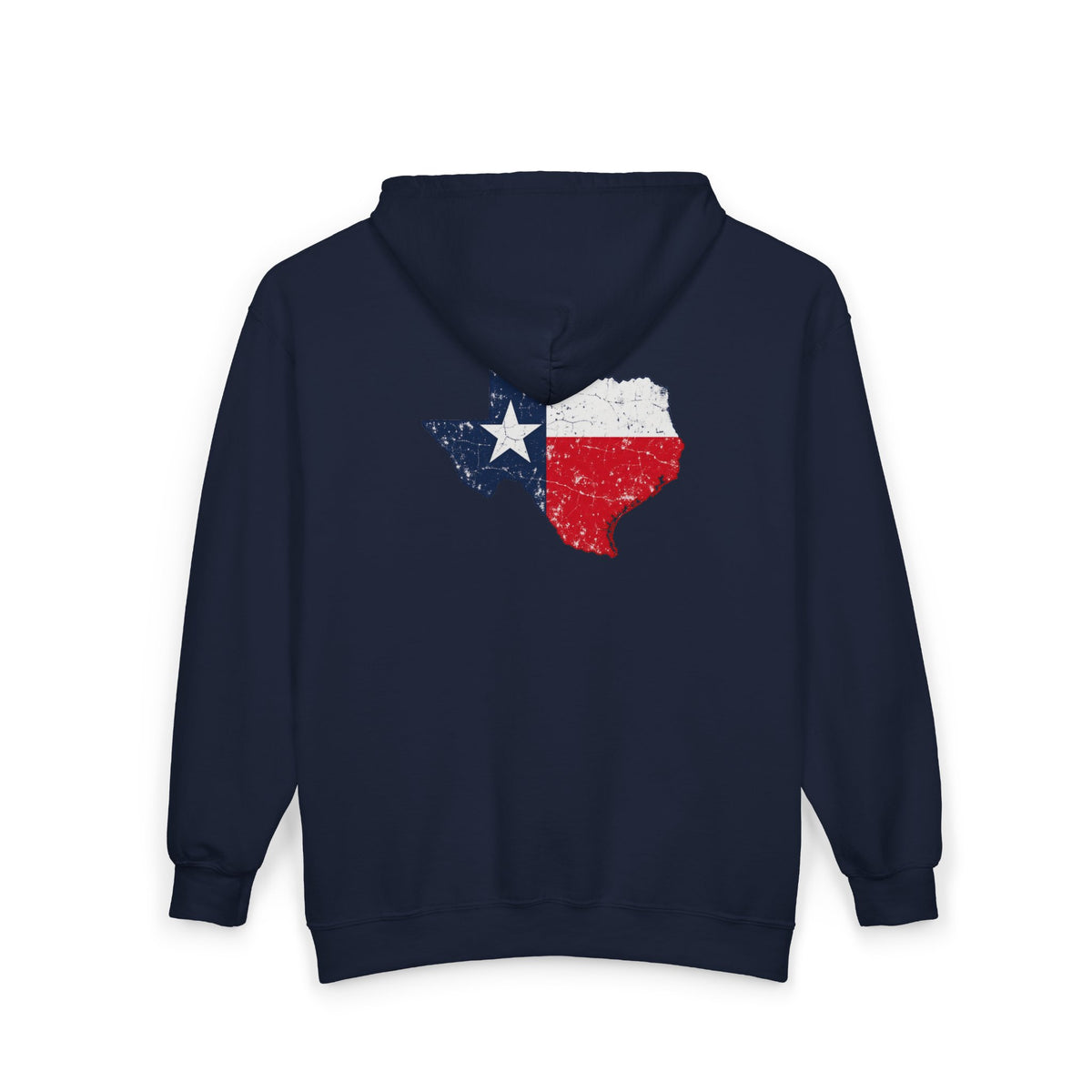 Weathered Texas Flag - Full-Zip Hooded Sweatshirt