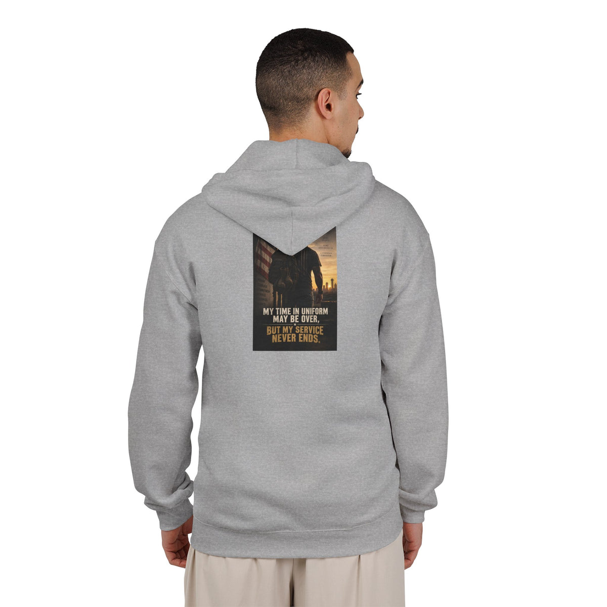 Service Never Ends - Full-Zip Hooded Sweatshirt