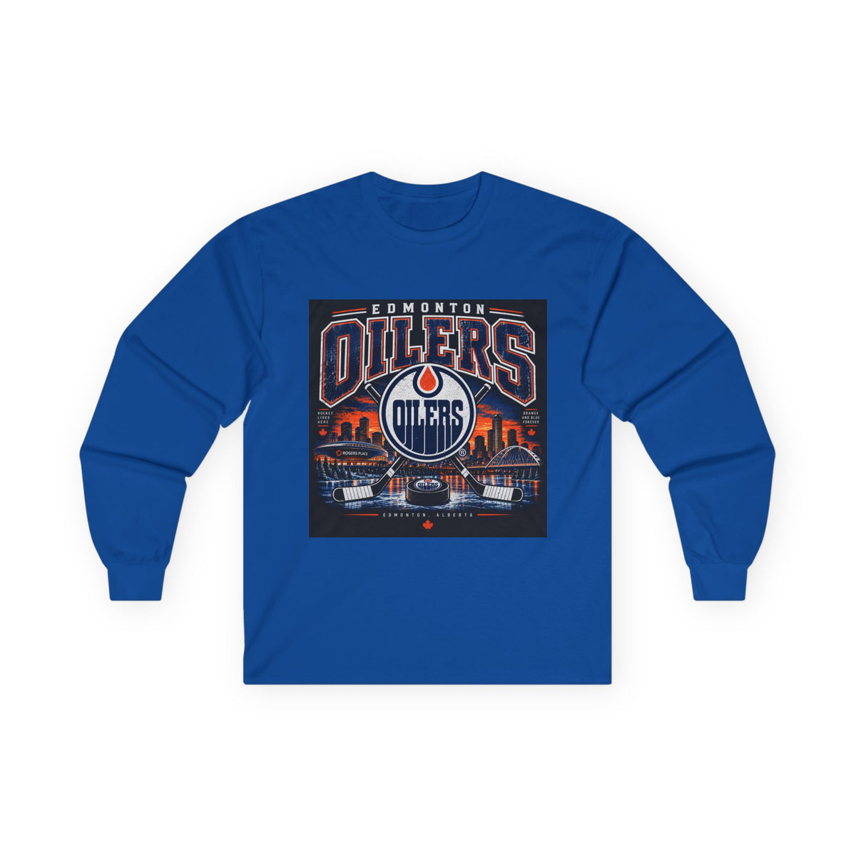 Edmonton Oilers Hockey Pride - Unisex Ultra Cotton Long Sleeve Tee