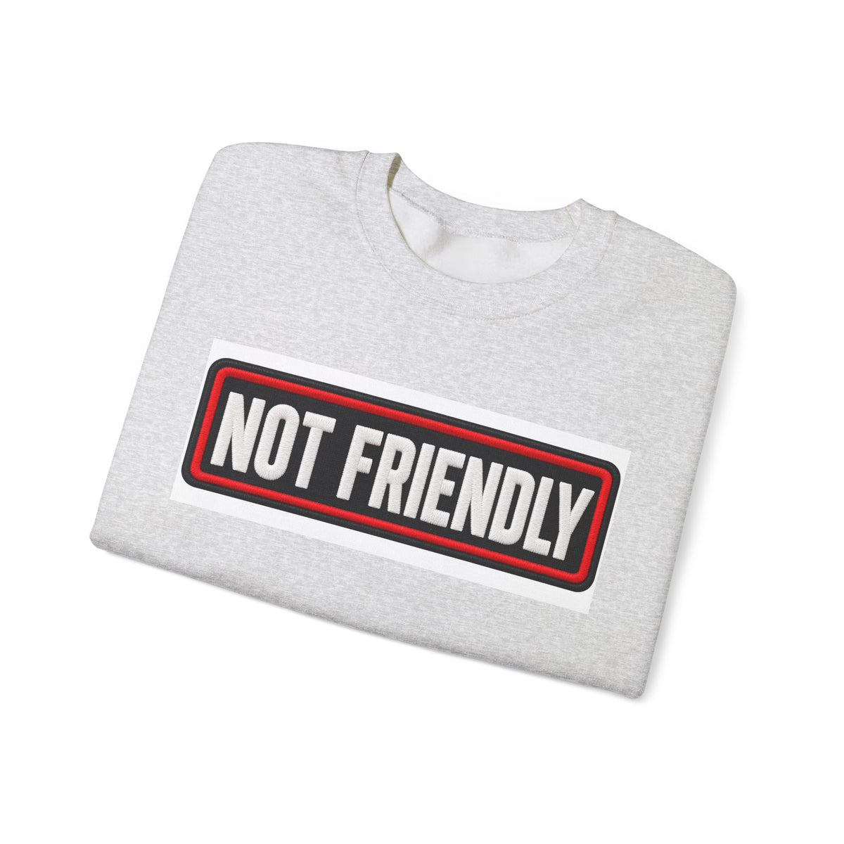 Not Friendly - Service Dog Patch - Crewneck Sweatshirt