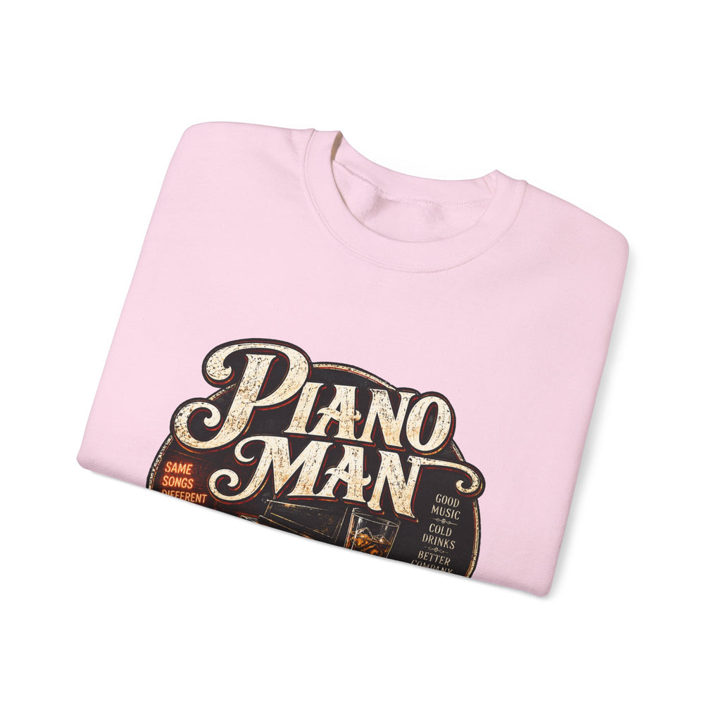 Piano Man Retro Bar - Crewneck Sweatshirt