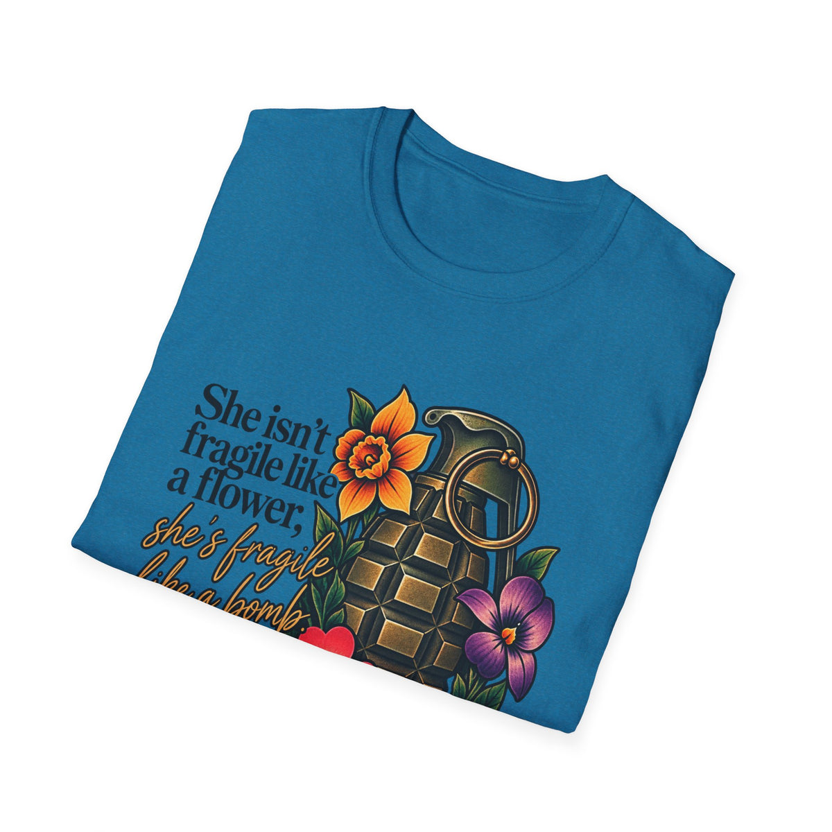 Fragile Like a Bomb - Floral Grenade - Classic Tee