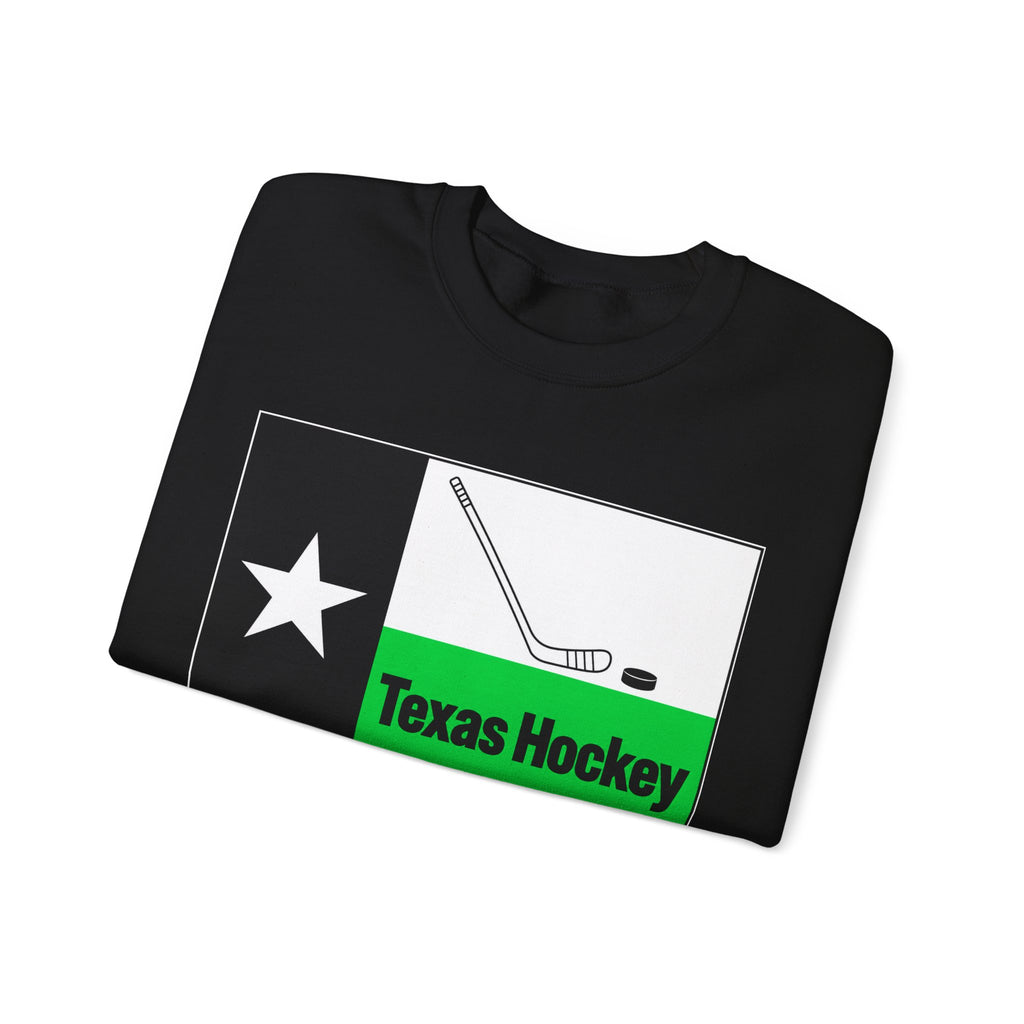 Texas Hockey Flag - Crewneck Sweatshirt